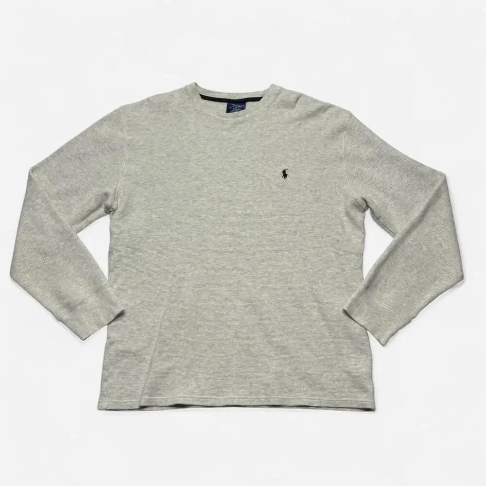 Polo Ralph Lauren Waffle Knit Long Sleeve Cream XL